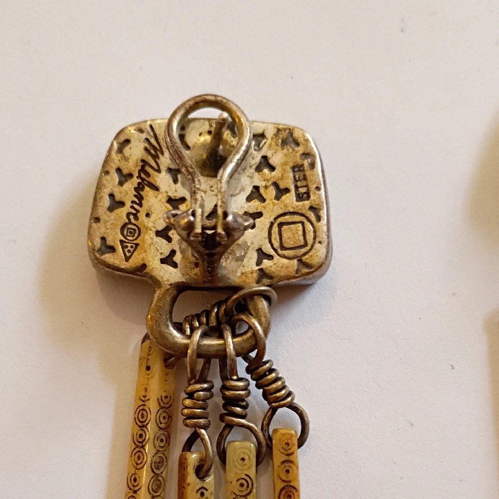 Melanie Deluca Hmong Bone Earrings - Picture 7 of 16